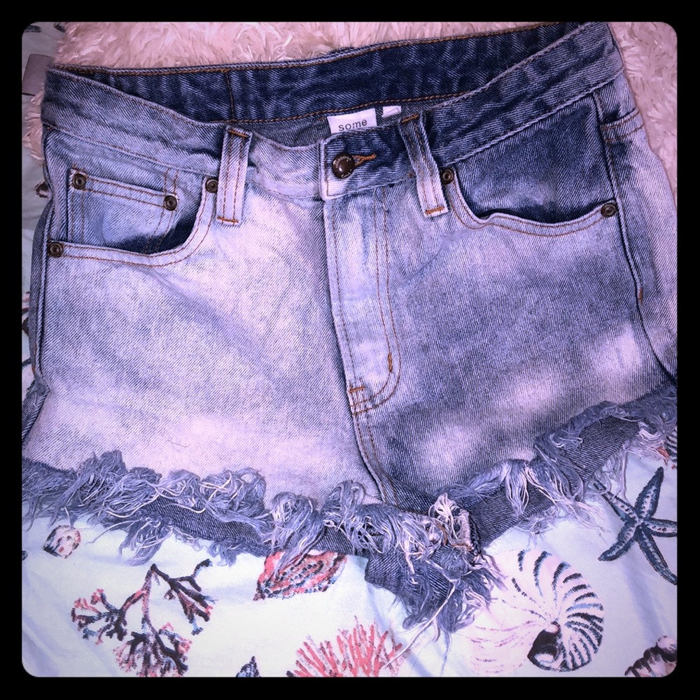 Somedays lovin High waisted cut off jean shorts